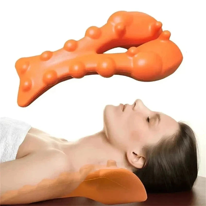 Cervical Traction Neck Stretcher Massager Trigger Point Massage Tool Neck Shoulder Pain Relief Cervical Support Devic
