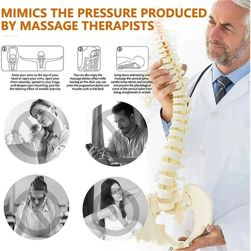 Cervical Traction Neck Stretcher Massager Trigger Point Massage Tool Neck Shoulder Pain Relief Cervical Support Devic